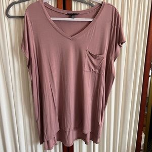 Simple tee plus size 2XL dusty pink